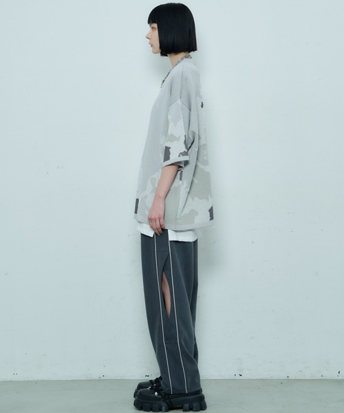 「AIVER」 7分袖ニット MEDIUM ネイビー メンズ_画像7