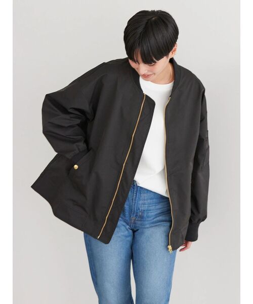 「AMERICAN HOLIC」 ブルゾン M カーキ レディース_画像3