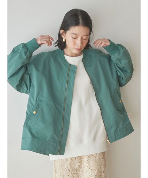 「AMERICAN HOLIC」 ブルゾン M カーキ レディース_画像9