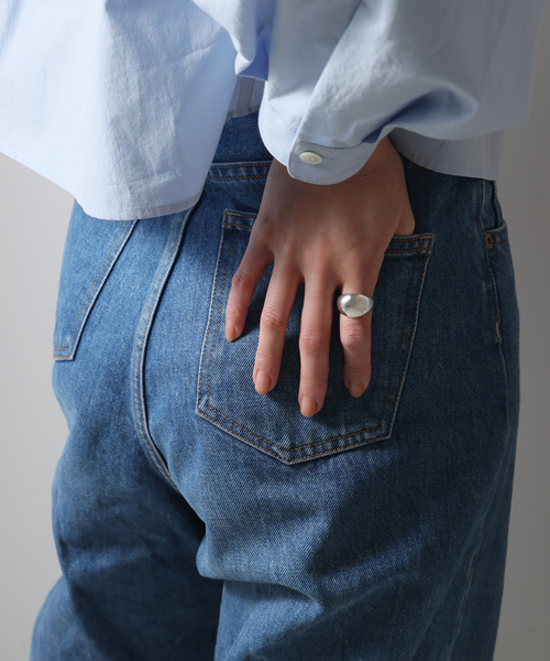 Lilas 指輪 リング 「SAMH by LILAS」ワイド月甲丸リング SV