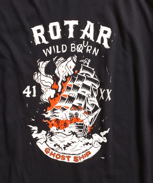 「ROTAR」 半袖Tシャツ LARGE ブラック メンズ_画像4