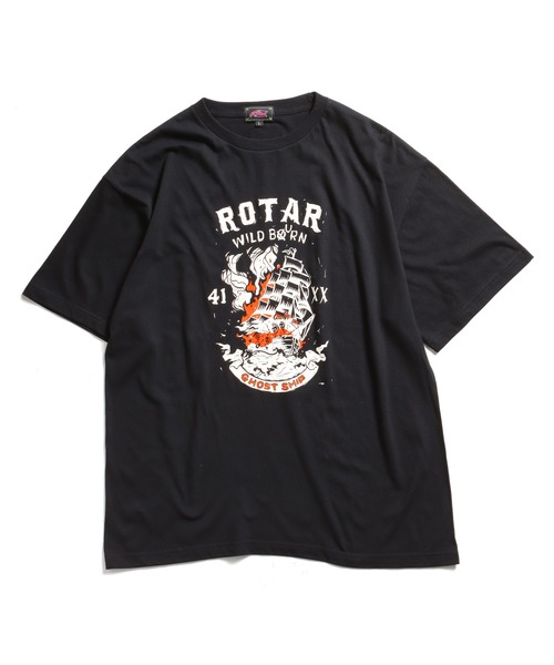「ROTAR」 半袖Tシャツ LARGE ブラック メンズ_画像8