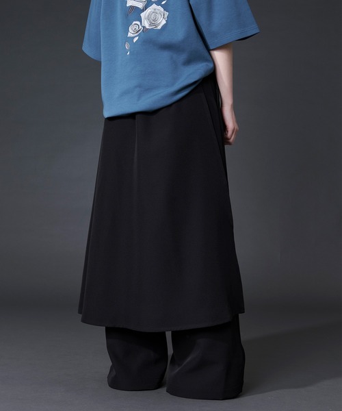 Ellno Loset（エルノロゼット） ワイドパンツ スラックス 2wayフラワー