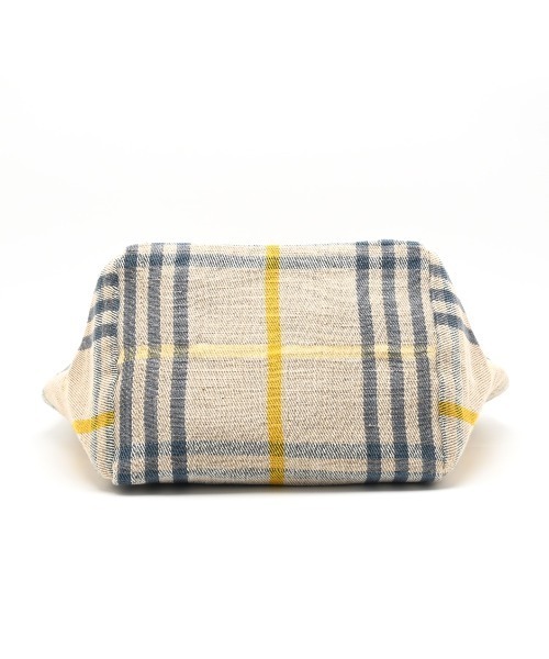 トートバッグ 「A4サイズも入る大容量」CL3913 HAND＆WORK COTTON JUTE STRIPE TOTE L レディースの画像