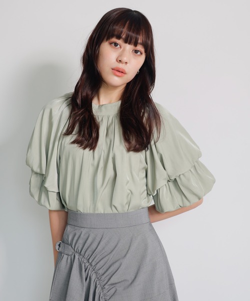 「LADYMADE」 半袖ブラウス FREE オフホワイト レディース_画像4