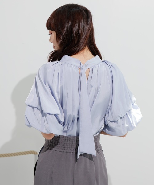 「LADYMADE」 半袖ブラウス FREE オフホワイト レディース_画像7