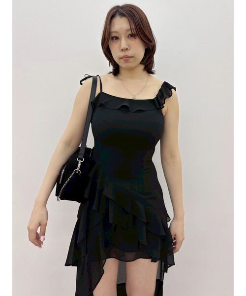 EVRIS（エヴリス） ワンピース 「SNS万バズワンピ」フリルショルダー