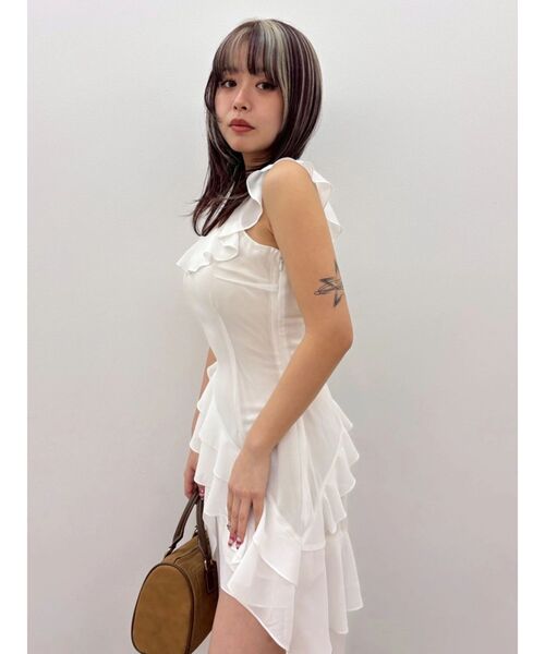EVRIS（エヴリス） ワンピース 「SNS万バズワンピ」フリルショルダー