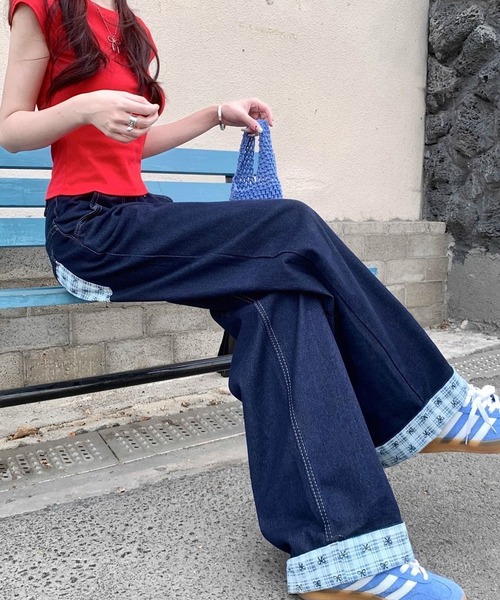 「NANEA」 デニムパンツ X-SMALL ブルー レディース_画像8