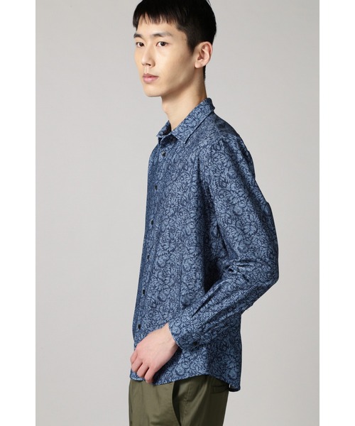 「HIGH STREET」 長袖シャツ LL ベージュ メンズ_画像5