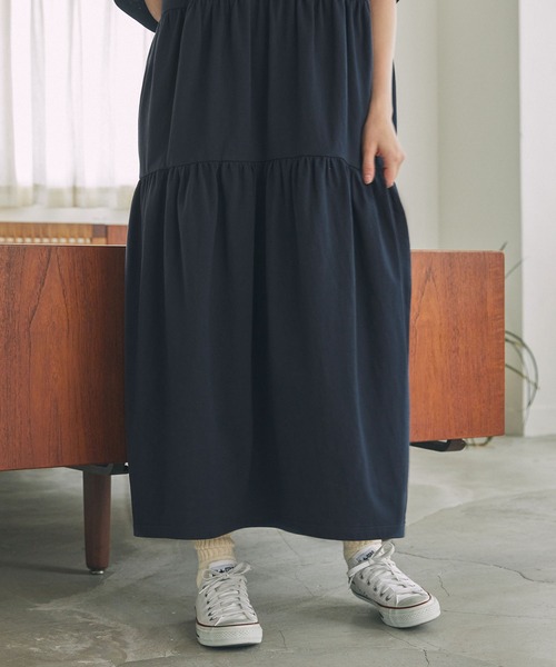 「PENNEYS」 半袖ワンピース FREE ネイビー レディース_画像2