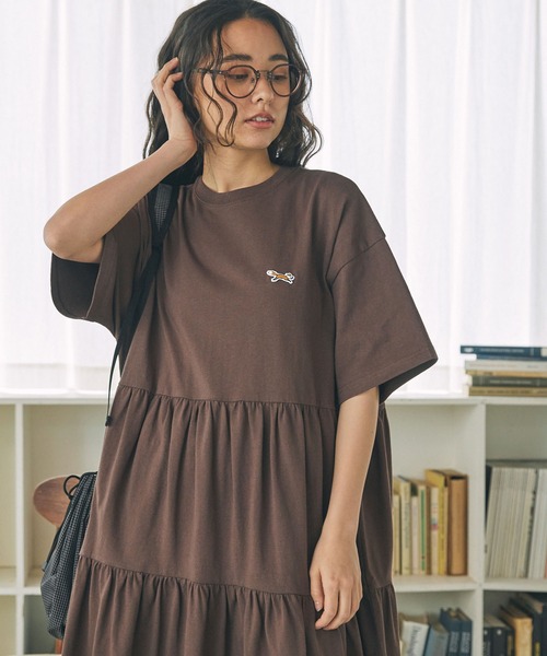 「PENNEYS」 半袖ワンピース FREE ネイビー レディース_画像6