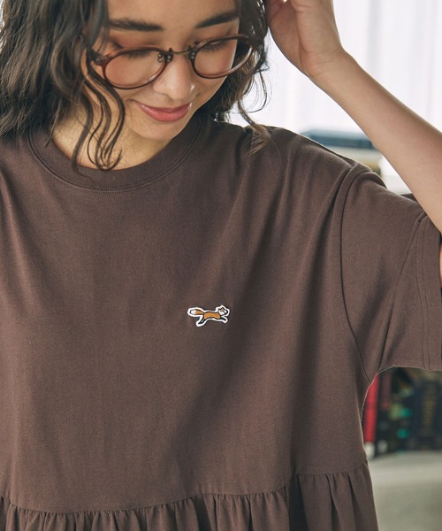 「PENNEYS」 半袖ワンピース FREE ネイビー レディース_画像9