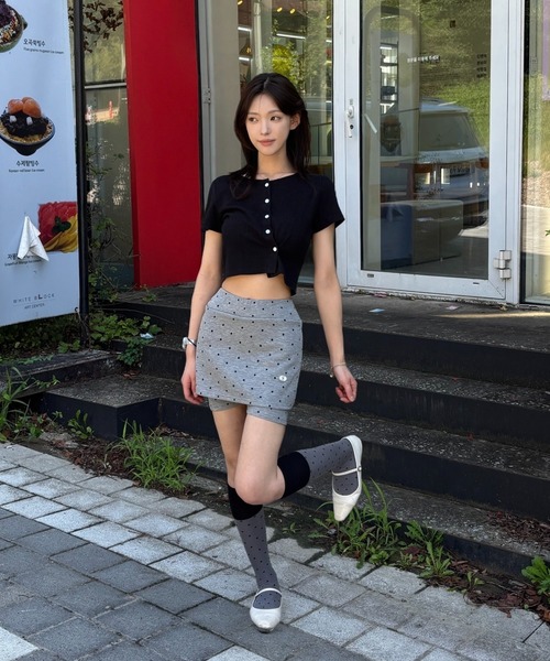 VALENTINO キュロット スカート ショートパンツ 38 BY70 パンツ ドットスカパン キュロットスカート レディース メンズ