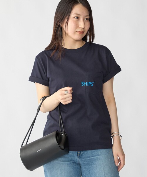 「SHIPS」 半袖Tシャツ MEDIUM ネイビー メンズ_画像8