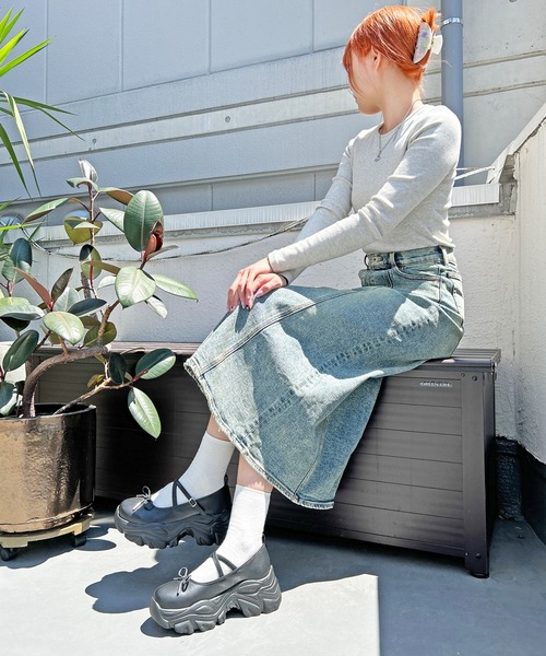 「attagirl」 ヒールサンダル 3L ブラック レディース_画像9
