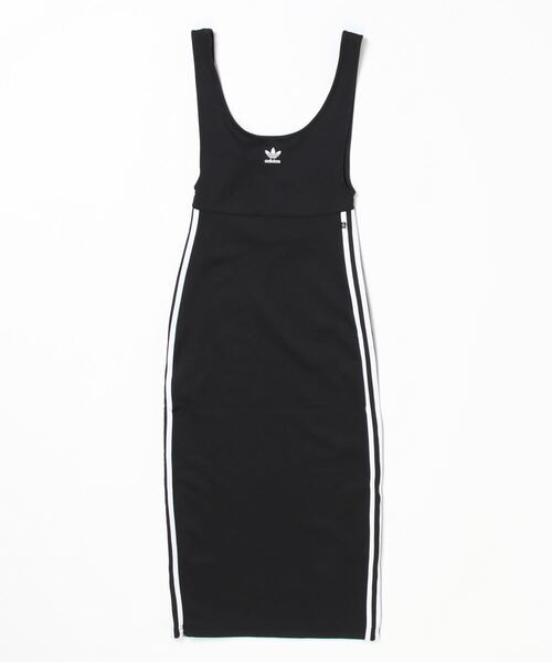 「adidas」 サロペットスカート X-LARGE ブラック レディース_画像2