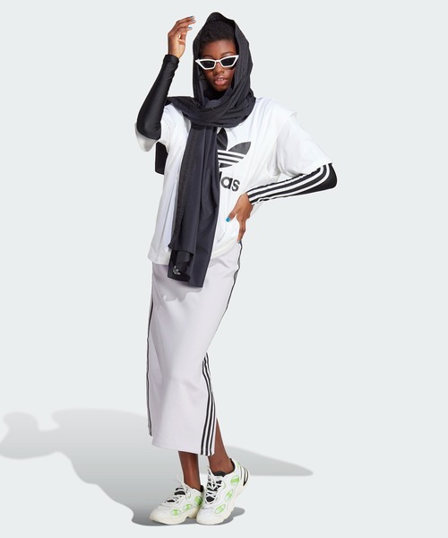 「adidas」 サロペットスカート X-LARGE ブラック レディース_画像7