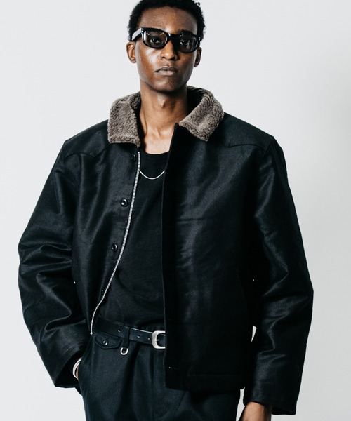 クライミー　ジャケット　コート　M CRIMIE（クライミー） ミリタリージャケット モッズコート N1 LEATHER