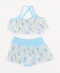 水着 小花柄セパレート水着 キッズ 子供 女の子の詳細画像2