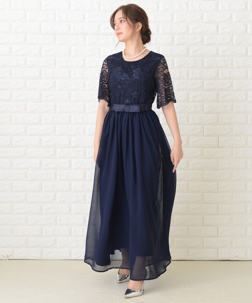 Lace Ladies（レースレディース） ドレス ウエストリボンロング
