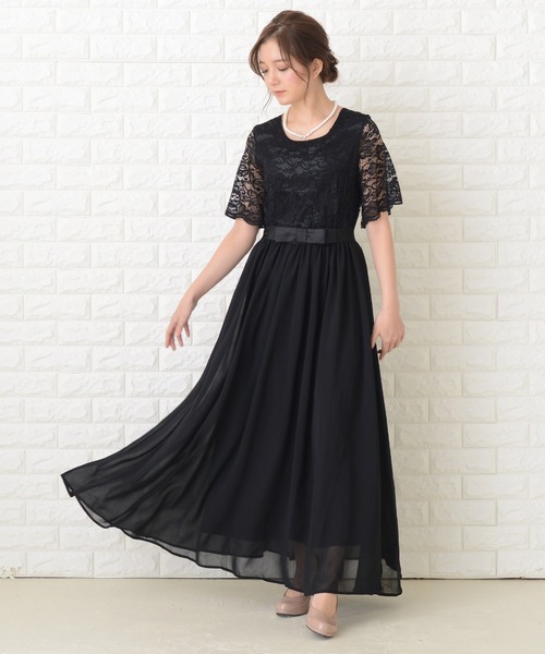 Lace Ladies（レースレディース） ドレス ウエストリボンロング