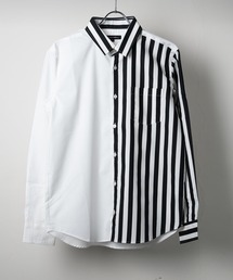 ストライプノーカラーシャツ男女兼用 楽天市場】30％OFF SALE セール NO ID. ノーアイディー ランダム