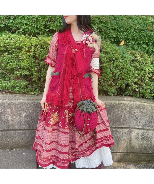 全国無料限定SALE ワンピース - 通販 - PayPayモール オリジナルチェック×クランタータンブーケプリントワンピース ZOZOTOWN PayPayモール店 得価超激得