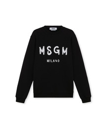 MSGM ホワイト トレーナー MSGM トレーナー スウェット ブラッシュロゴ スウェット