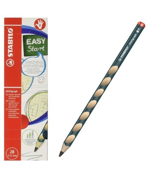 鉛筆 2B 15本セット STABILO ペン かきかた鉛筆 イージーグラフ・右利き用 12本セット 鉛筆