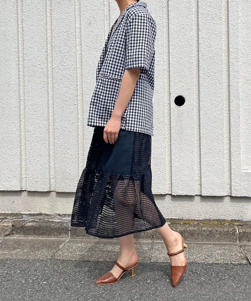 IBERIA FLAMENCO パッチワークスカート 現品特価】CF-2402 スペイン製スカート オレンジ/トルコブルー花