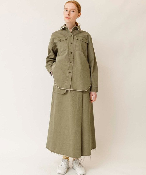 Johnbull スカート バックサテンミリタリータックスカート