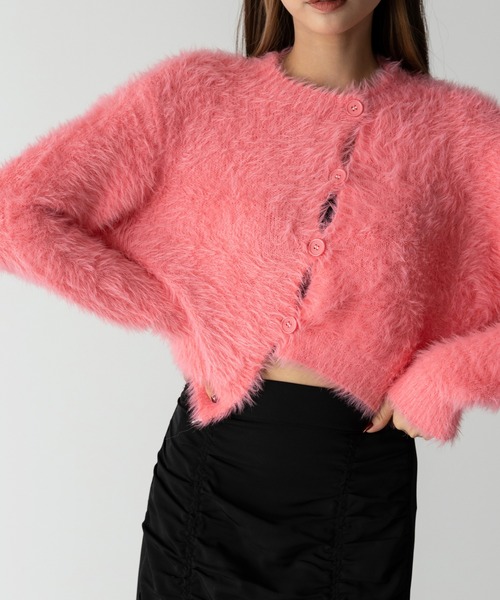 aa　em. カーディガン me+em select カーディガン 「 3color 」ボリュームスリーブ