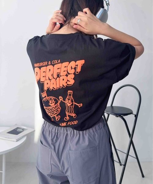 AS KNOW AS（アズノゥアズ） tシャツ 半袖 ジャンクフード 発泡