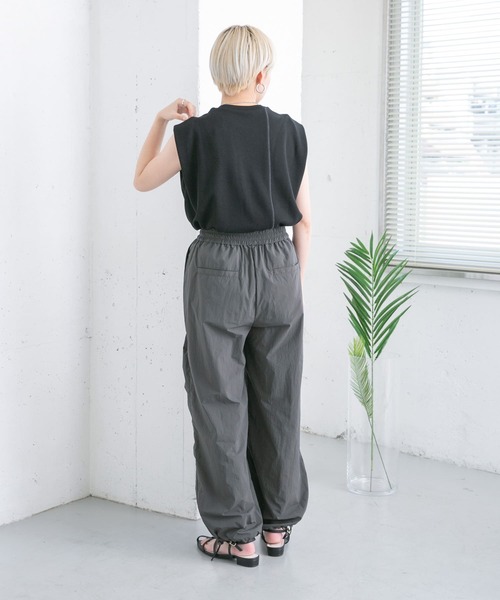 KBF（ケービーエフ） パンツ フロントギャザーパラシュートパンツ