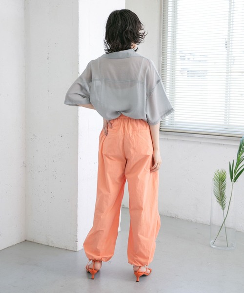 KBF（ケービーエフ） パンツ フロントギャザーパラシュートパンツ