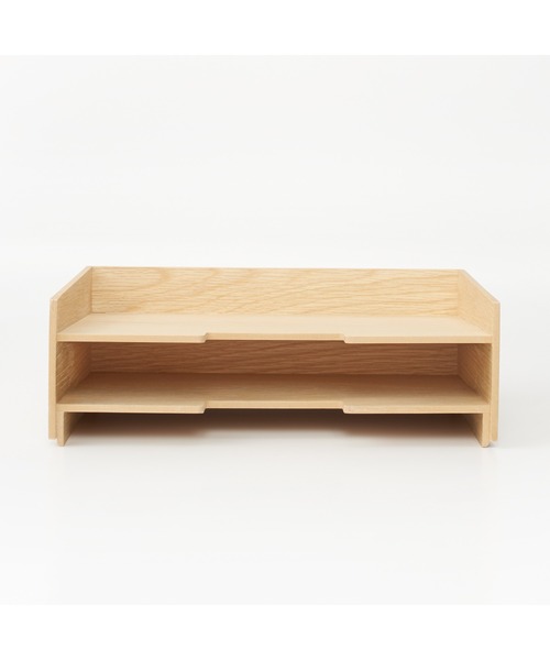 無印良品（MUJI） 収納 木製書類整理トレー A4・2段 約幅32×奥行