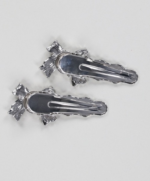 SPINNS（スピンズ） ヘアクリップ 「2個セット」リボンヘアクリップ