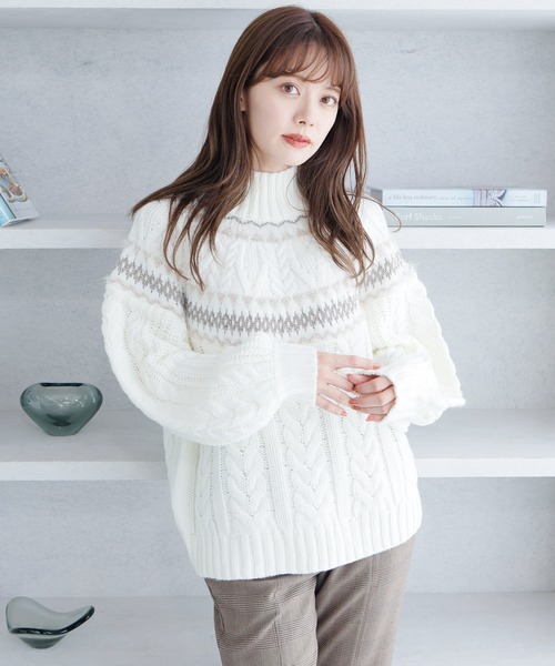 LADYMADE（レディメイド） ニット セーター ラメフェザーケーブル
