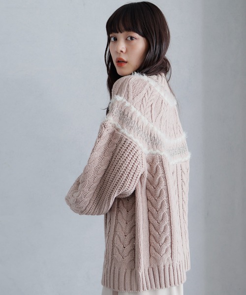 LADYMADE（レディメイド） ニット セーター ラメフェザーケーブル