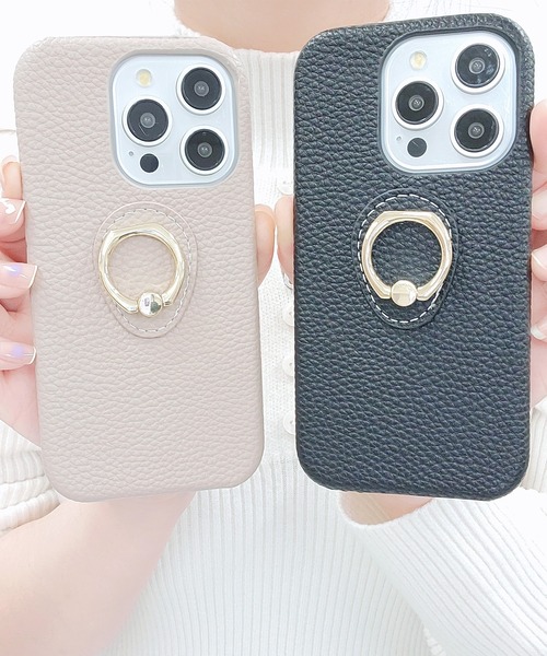 大幅値下げ♡スワロフスキー指輪⭐︎スマホケース付き♪Florere kate spade】リング付☆スペードフラワー*iPhone 15 各種対応