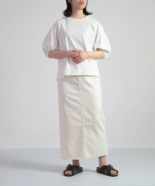 tシャツ 「 OWLEYE by domingo / アウルアイ 」 コットン天竺ボリュームスリーブトップス レディース OWLEYE by domingo tシャツ 「 / アウルアイ 」 コットン天竺