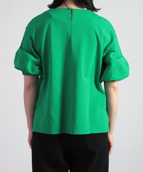 tシャツ 「 OWLEYE by domingo / アウルアイ 」 コットン天竺ボリュームスリーブトップス レディース OWLEYE by domingo tシャツ 「 / アウルアイ 」 コットン天竺