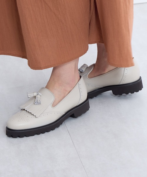 HIMIKO ローファー HIMIKO ローファー 「Made in Japan」トラックソールキルトタッセル