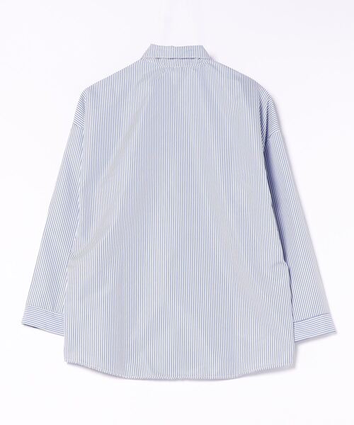 ブラウス シャツ Stripe Over Shirt レディース MAISON DE THERESE ブラウス シャツ 長袖ストライプシャツ