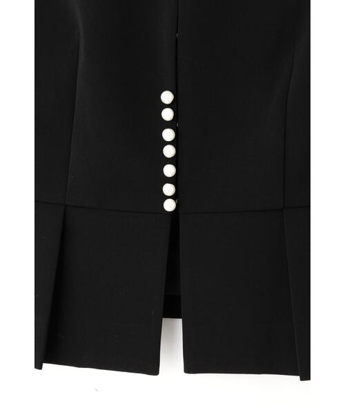 JILL STUART ジャケット ノーカラージャケット ダブルクロスぺ