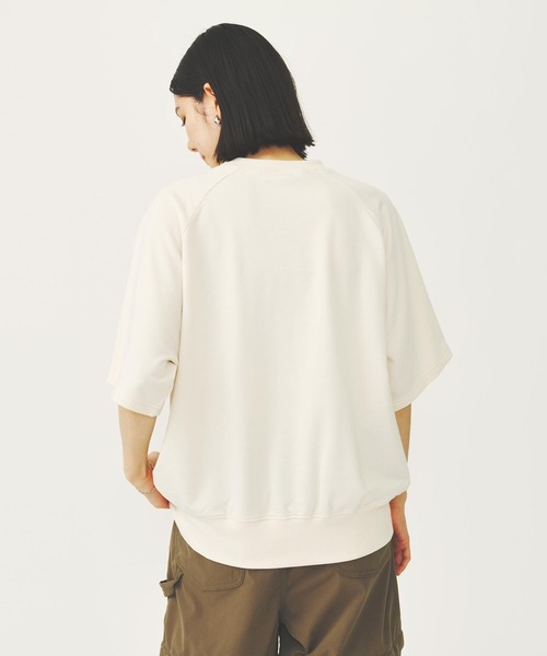 ミルクフェド MILKFED. RAGLAN SLEEVE S/S TOP 半袖スウェット Tシャツ カットソー ロゴ オーバーサイズ シンプル 着やすい 大人 人気 レディース ブランド 正規 楽天市場】ミルクフェド MILKFED. RAGLAN SLEEVE S/S TOP 半袖