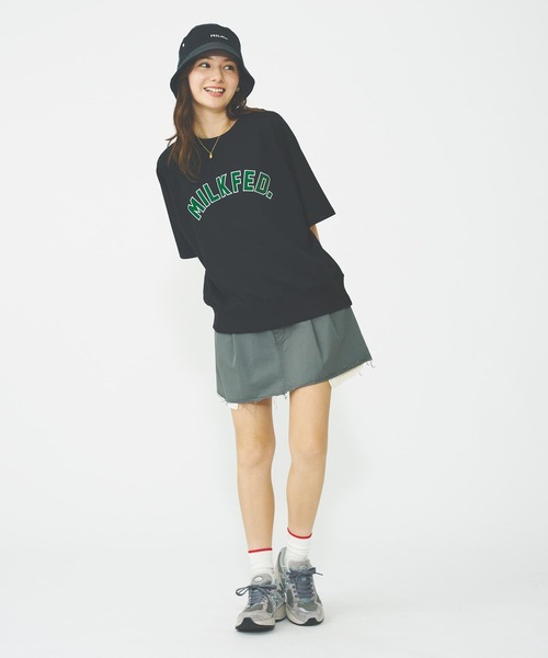 MILKFED. tシャツ RAGLAN SLEEVE S/S TOP レディース : ZOZOTOWN