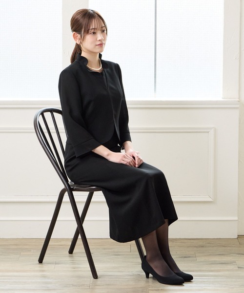 AIMER（エメ） パーティードレス ワンピース 「夏用喪服・礼服」フリル