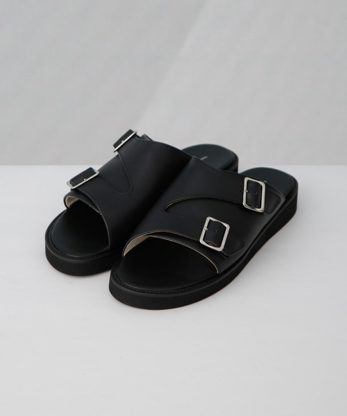 サンダル BEAUTIFUL SHOES/DOUBLE BELT SANDALS レディースの画像